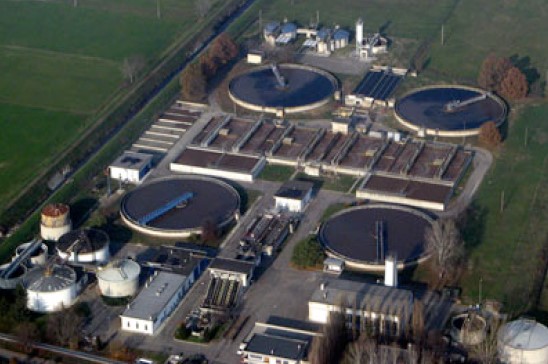 Visione planimetrica dell’impianto di depurazione