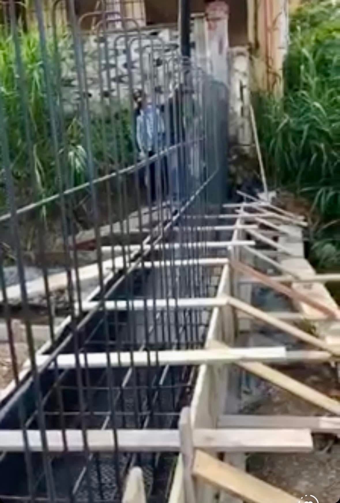 Armatura del muro in cemento armato