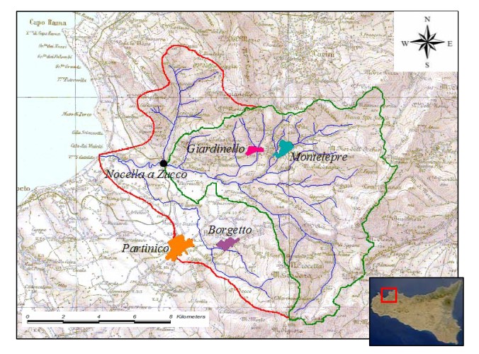 Bacino idrografico del fiume Nocella