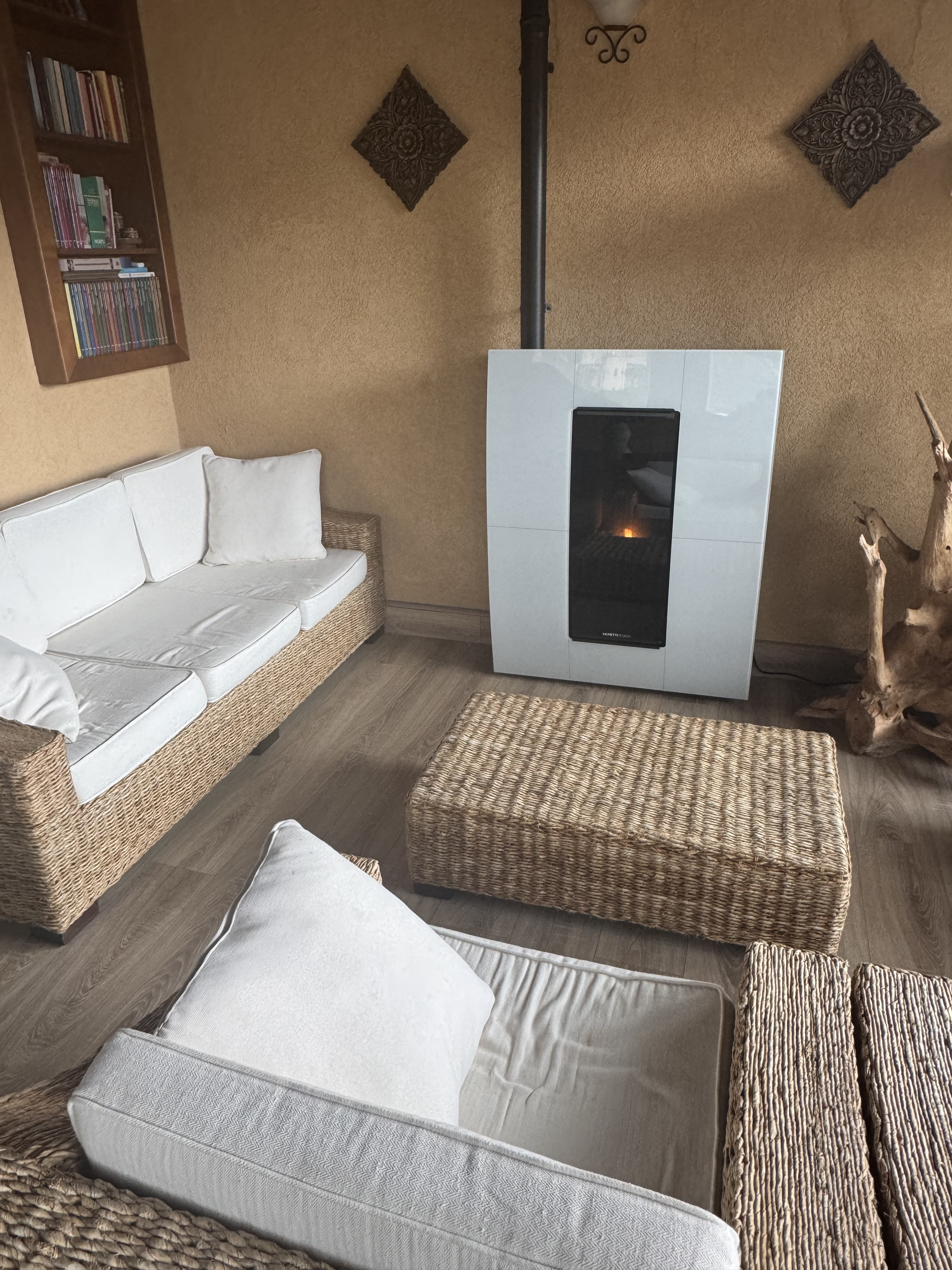 Stufa a pellet Moretti Design – vista ambiente