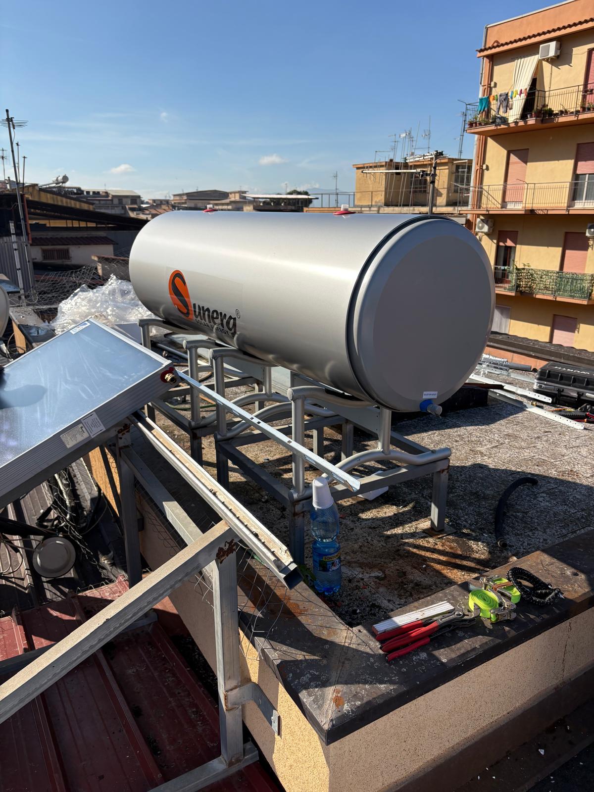 Collettori solari termici – vista frontale